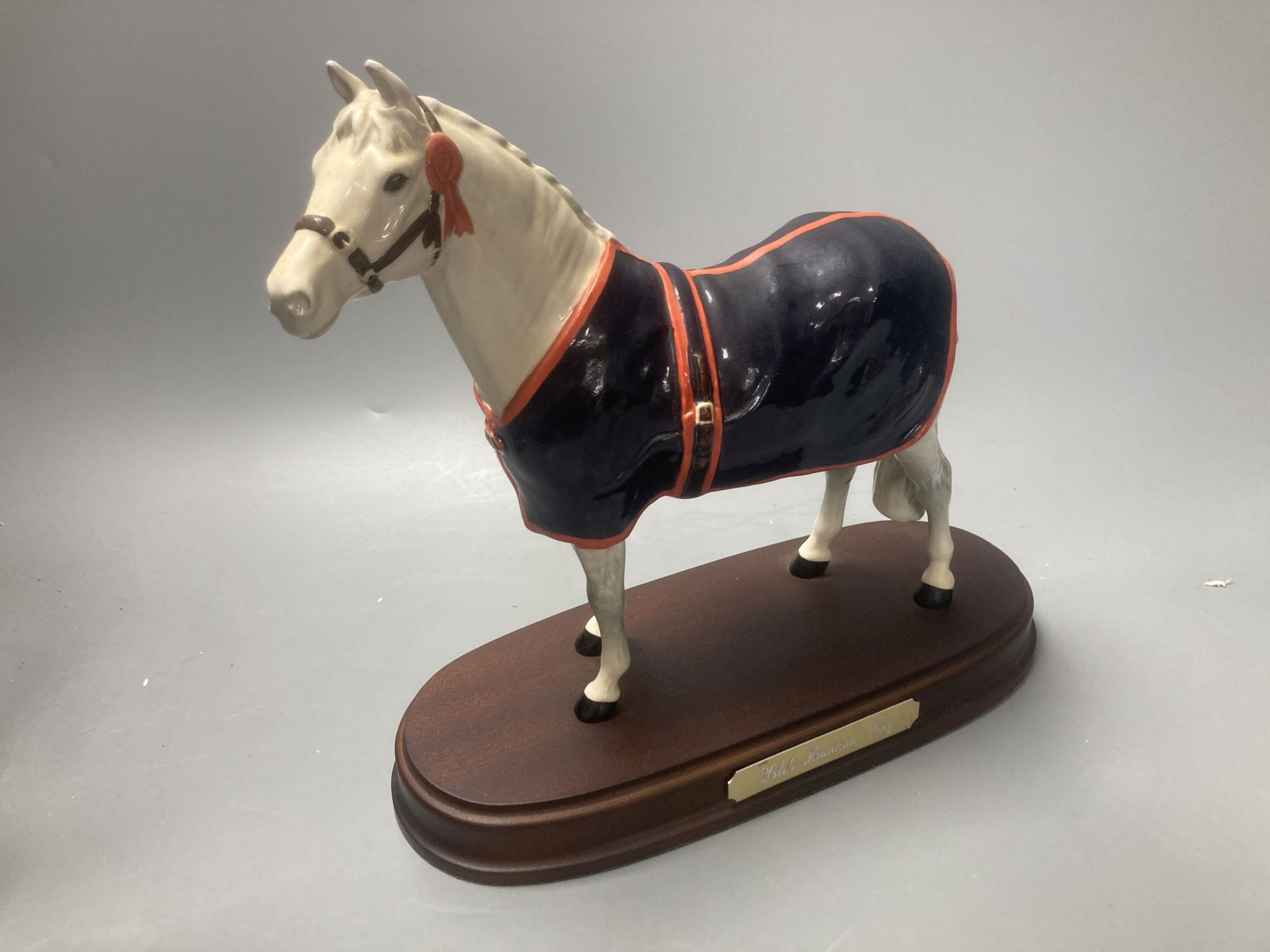 A Beswick Welsh Mountain pony and a Beswick Champion Welsh Mountain pony, tallest 23cm overall